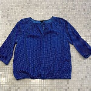 Ann Taylor Blue 3/4 Blouse